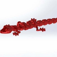 articulado lagarto chaveiro jogos 3d chaveiros articulação flexi flexível lagartija Lagarto brinquedo 3d print model - Mito3D