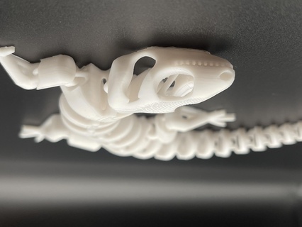 articulado lagartija esqueleto print in place Arte Víspera Santos día geco impresión sitio frio expediente continuar 3d huellas dactilares 3d print model - Mito3D