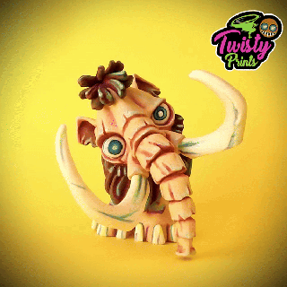 articulated mammoth 3d print model - Mito3D