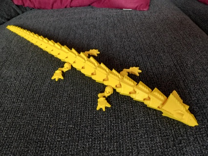 articulado mech dragon Dragão flexível brinquedo fantasia robô flex Wyvern Projeto 3d print model - Mito3D