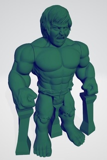 artikuliert barmherzig Hulk verschiedene 3d print model - Mito3D