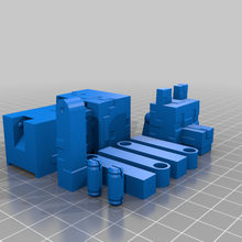 articulado Minecraft Lobo construído suporte arte criaturas 3d print model - Mito3D