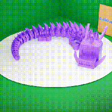 articulated nice dragon 3d print model - Mito3D