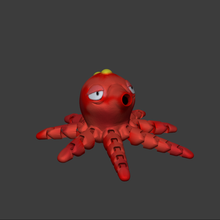 articulated octillery 3d print model - Mito3D