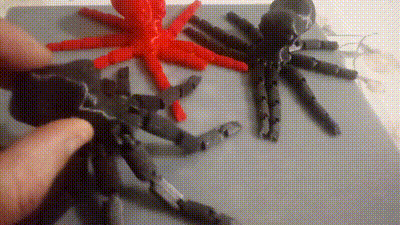 articulated octopus toy flexible flexi print 3d print model - Mito3D