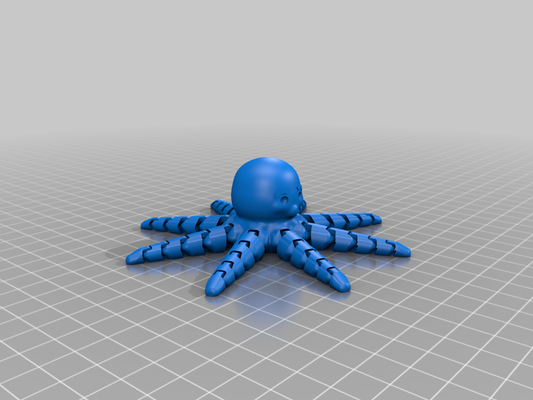 articulated octopus fun toy miscellaneous uncategorized 3d print model - Mito3D