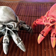 articulated octopus monster art giger marine sea poseable sculpture toy creature 3d print model - Mito3D