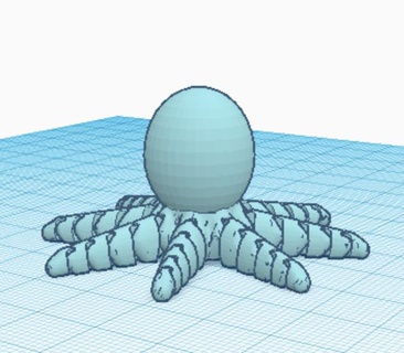 articolato polpo Polvo articulado animale giocattolo 3d print model - Mito3D