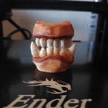 articulé orc dents 3d print model - Mito3D