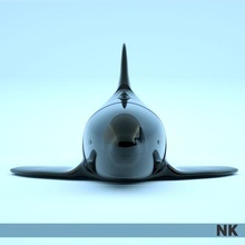 mafsallı orca Sanat ifade katil balina balık deniz okyanus esnek hayvanlar oyuncak 3d print model - Mito3D