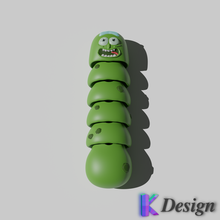 articulated pickle rick 3d print model - Mito3D