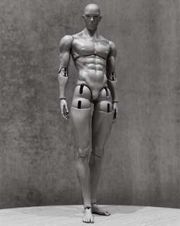 articulated poseable male figure 3d print model - Mito3D