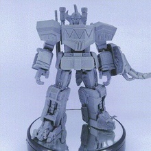articulado poder robot ningún apoyo juego juegos muchacho el trueno megazord powerrangers juguetes 3d print model - Mito3D