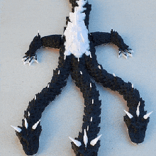articulé print in place hydre cou dragon amusement impression jouet 3 Balance cornes 3d print model - Mito3D