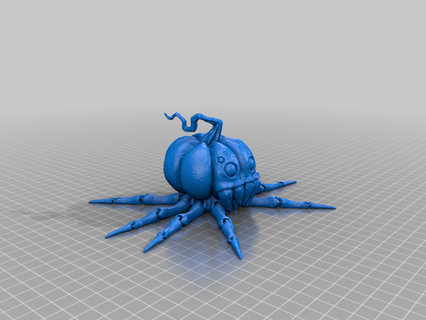 articulated pumpkin spider Game toy game 3d print model - Mito3D