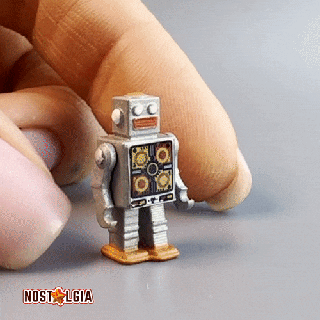 articulado robot juguete Clásico retro miniatura figurilla urss Soviético 3d print model - Mito3D