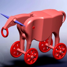 roulement articulé vache jouet jeu les jouets enfants mineurs 10 années 3d print model - Mito3D