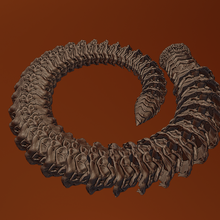 articulated sand worm art game toys moving download bestprice 3dmodel 3d print model - Mito3D