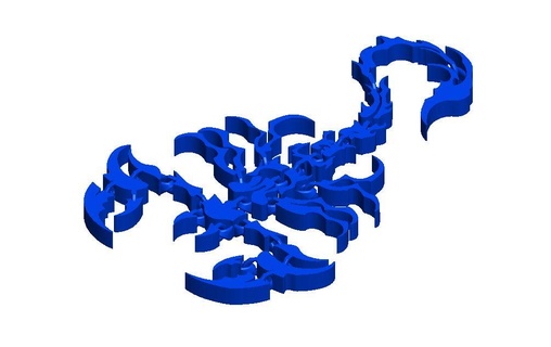 artikuliert Skorpion 6 Spiel flexibel Biegen Insekt Stammes articulado falten Escorpion 3d print model - Mito3D
