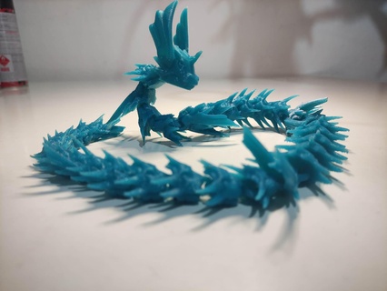 mafsallı deniz Ejderha yılan oyuncak hayvan fantezi esnek anime top pokemon 3d print model - Mito3D