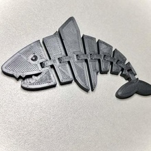 articulé requin jeu articulés figure modèle de le jouet animaux 3d print model - Mito3D