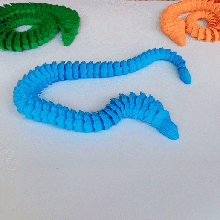 articulated snake art snake serpent toy articulated flexi flexible animal