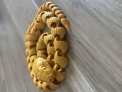 articulado serpiente animal juguete 3d print model - Mito3D