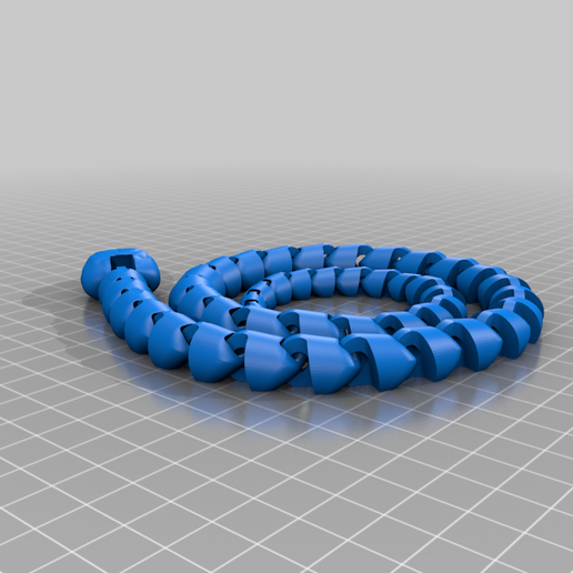 articulated snake v5 bigger head game cobra flexi flexible animals 3D print model - Mito3D
