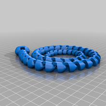articulated snake v5 bigger head game cobra flexi flexible animals 3d print model - Mito3D