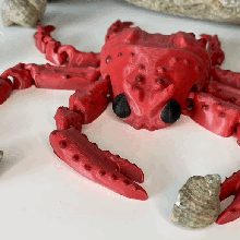 articulated spider crab flexi toy 3d print model - Mito3D