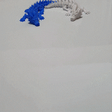 mafsallı sivri uç Ejderha print in place ekstralar 3d print model - Mito3D