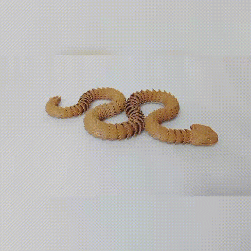 articulado pontiagudo víbora serpente 3D print model - Mito3D