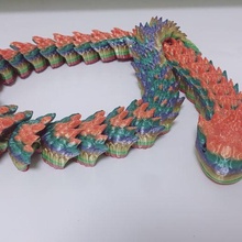 mafsallı dikenli yılan 30 in uzun 3d print model - Mito3D