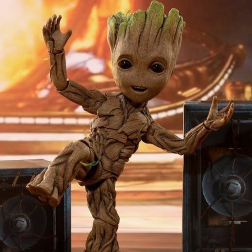 articulado estática groot juego vengadores babygroot traducción porteros guardianes de la galaxia marvel héroe lindo mascarón proa articulada figura articulados soy 3D print model - Mito3D