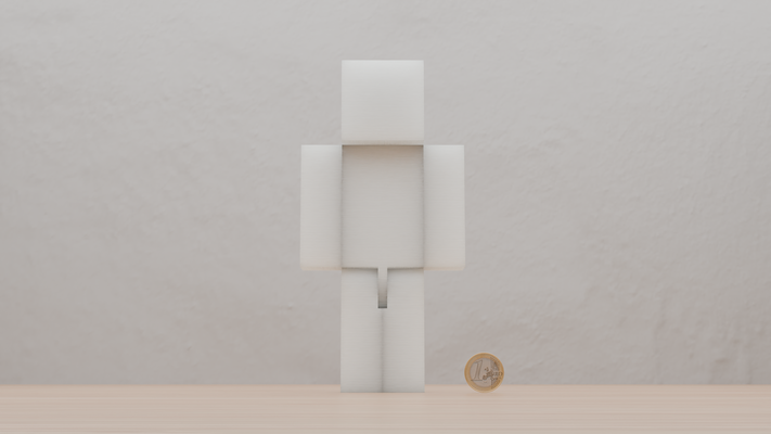 articulated steve minecraft toy 3d print model - Mito3D