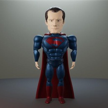 articolato superman vari henry cavill dc comic la kryptonite supereroe kal-el clark kent warner bros link justice league l'uomo d'acciaio kripton 3d print model - Mito3D