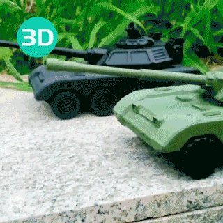 articulado tanque impresso 1 peça one piece funcional rodas 3d imprimível contato us impressão suporte 3d print model - Mito3D