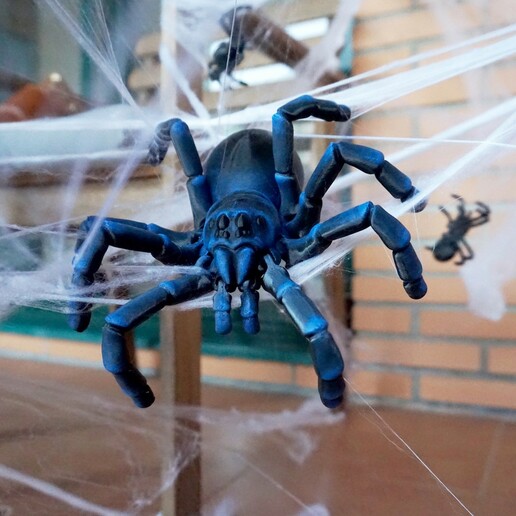 artikuliert Tarantel Spinne Fehler gruselig Halloween flexi flexibel Tier 3D print model - Mito3D