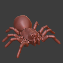 articulado tarântula jogos animal aranha flexi fofa Bruxas pegadinha assustador realista arte brinquedo figura 3d print model - Mito3D