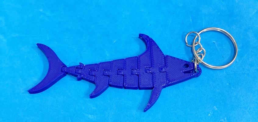 articolato tonno portachiavi llavero at n articulado gioielleria elefante animale regalo carina 3d print model - Mito3D