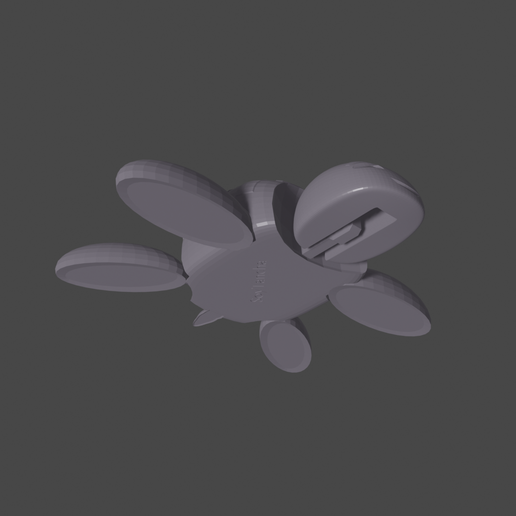 articulated turtle 3D print model - Mito3D