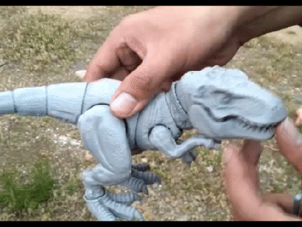 articulated tyrannosaurus tyrannosaurus articulated elastic rope  3d print model - Mito3D