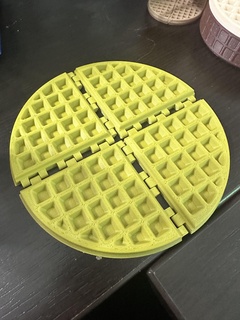 articulated waffle print place waffle articulated articulating dragon print place printed place  3d print model - Mito3D