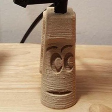 braccio articolato il morsetto della lampada w seemecnc statua moai casa office banco di lavoro tabella la 3d print model - Mito3D