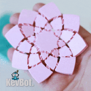 articuler fleur Coaster verre boisson impression endroit kevbot kevbot3d 3d print model - Mito3D