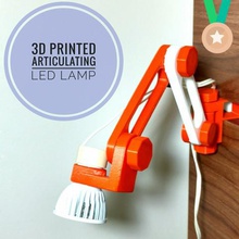 eklemli led lamba ev masa diy aydınlatma ofis duvara monte 3d print model - Mito3D