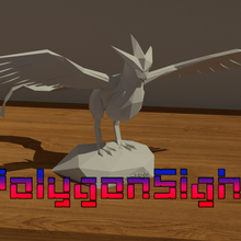articuno lowpoly pokemon game lowpolypokemon article articunomegapokemon articuno3dprint toy scultpure sculpture toys arttoy 3d print 3d print model - Mito3D
