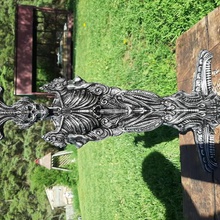 objet 9 art biomécanique orné antique le monstre skullart femaleart la sculpture zbrush hrgiger scifi de fantaisie steampunk android artefact 3d print model - Mito3D