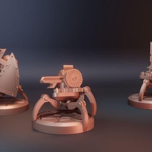 artificer dnd turret pack eldritch cannon d&d tabletop miniature artillerist 3d print model - Mito3D
