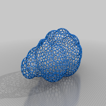 1 yapay bulut sanat desen parametrik hexagon 3d print model - Mito3D